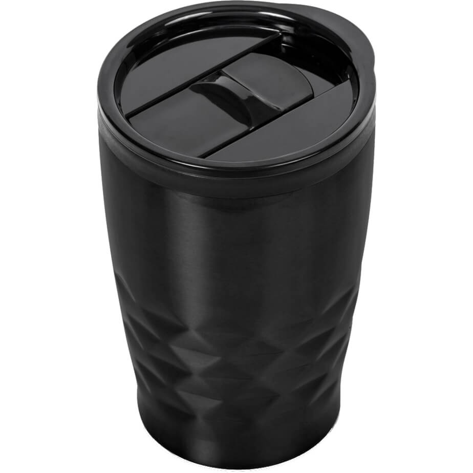 Vega Stainless Steel & Plastic Double-Wall Tumbler Black Unbranded
